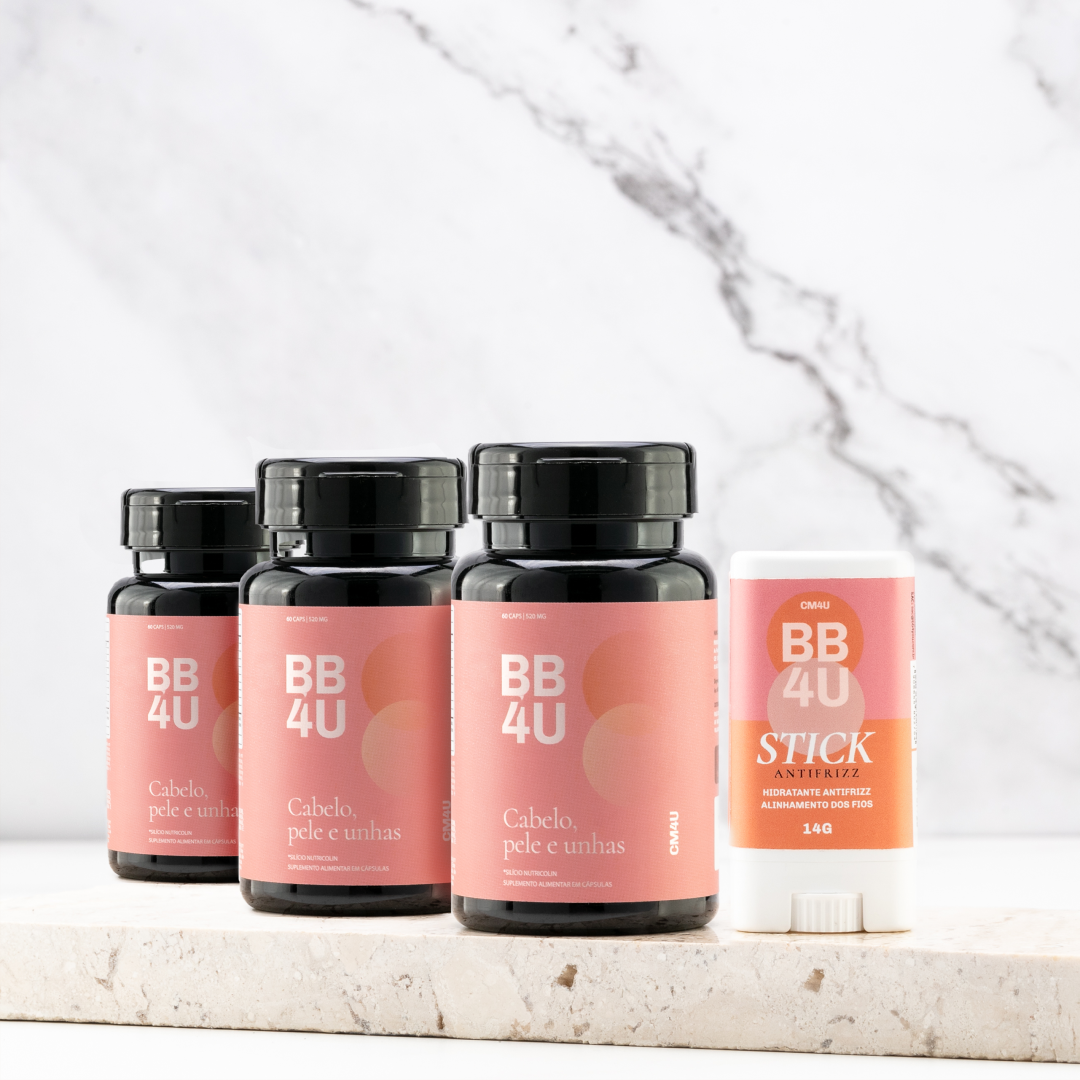 KIT CRESCIMENTO: 3 VITAMINA ANTIQUEDA + 1 CERA CAPILAR